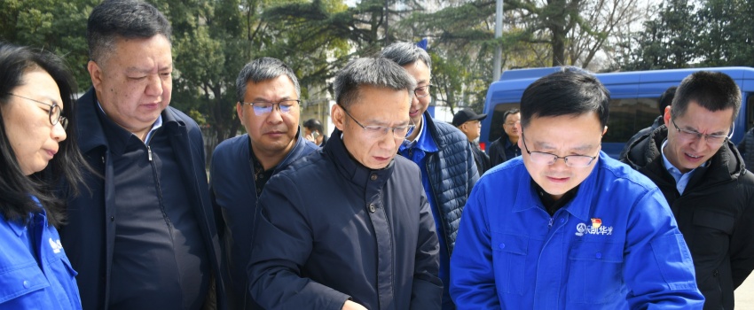 集团公司党组成员、总会计师陈林到利来w66华光调研